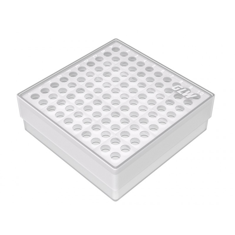 Kryoboxen aus PP 10x10 Bohrungen 8,5 mm